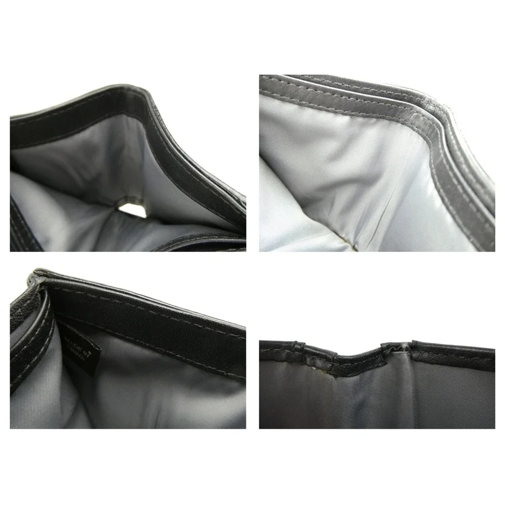 Coach Signature Black Small Bifold Snap Wallet - Picture 8 of 12